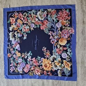 Salvatore Ferragamo 34" Square Silk Scarf